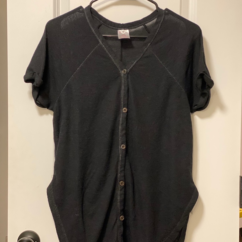 Black over the butt shirt